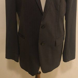 Hugo Boss Brown Pinstripe Blazer